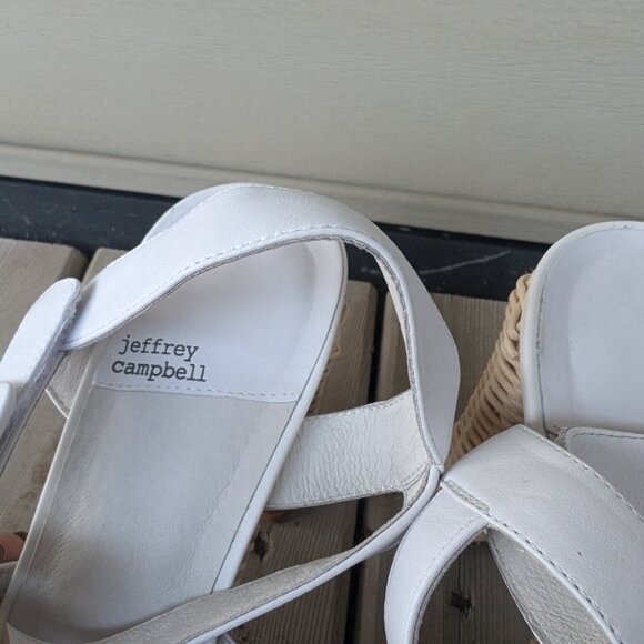 Jeffery Campbell White Sandal Heels - Picture 5 of 11